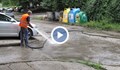 Спешно миене на улиците в Русе