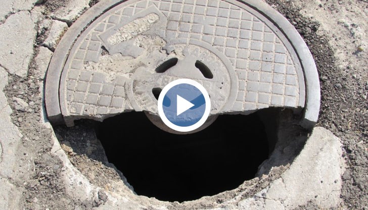 Строшеният капак на шахтата ще бъде подменен чак в понеделник