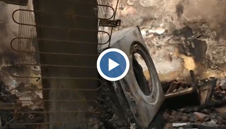 Бързата реакция на дядото спасява семейството от разразилия се пожар в къщата им в Никопол