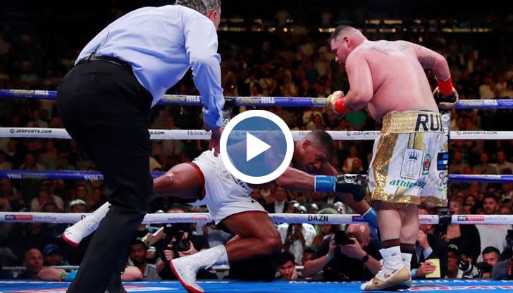 Британецът сдаде световните си титли по бокс в тежка категория след сензационна загуба