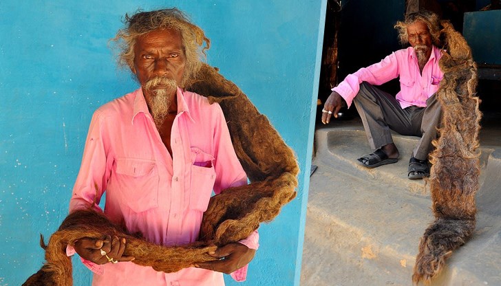 Прическата му е оплетена като дебело корабно въже