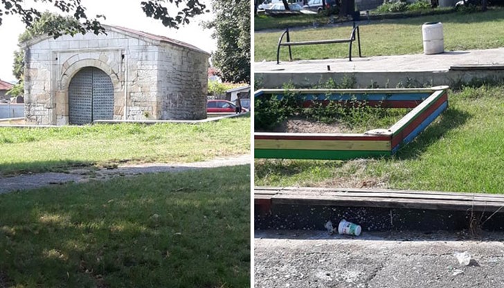 През тази градинка преминава цял квартал - Нова махала, а за улиците нямам думи