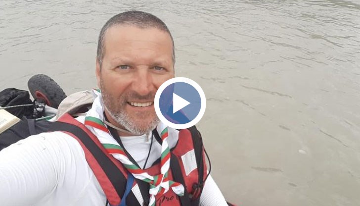 Тихомир Радев се спусна с кану по река Дунав от германския град Инголщат преди близо месец