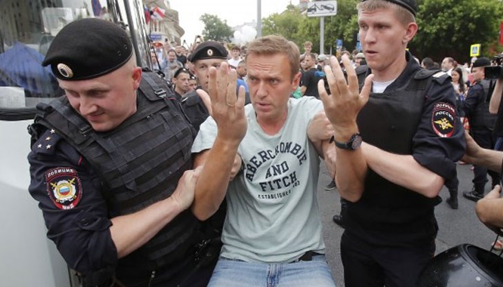Руският опозиционен бе признат за виновен за това, че миналия месец е участвал в неразрешена улична демонстрация в Москва