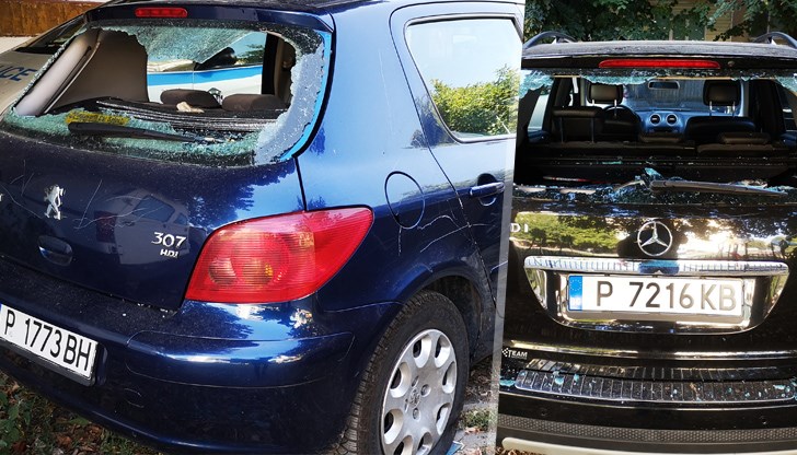 Колите осъмнаха с нарязани гуми строшени задни стъкла