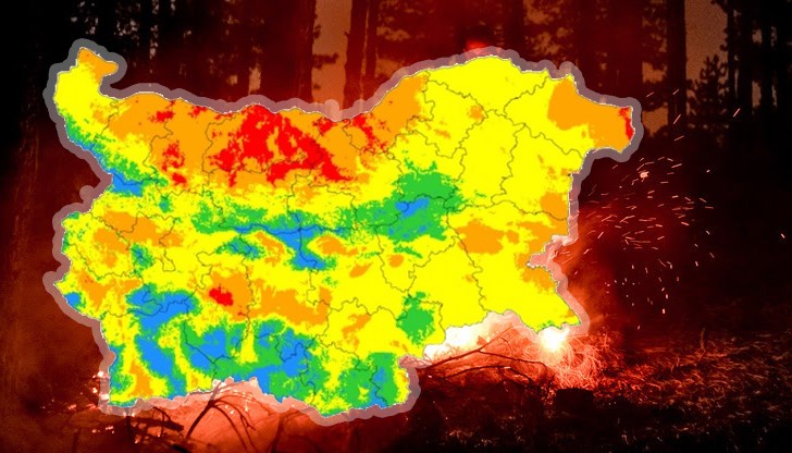 Екстремален индекс за пожароопасност е в сила на места в осем области на страната