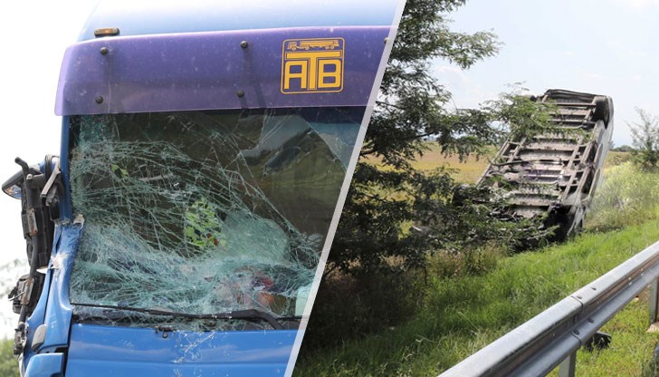 Според първоначалната информация шофьорът на ТИР-а е заспал