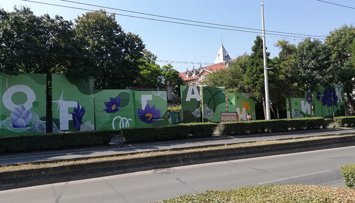 Паната на булевард „Ген. Скобелев“ се превърнаха в красива композиция в Цвета на 2019-та година