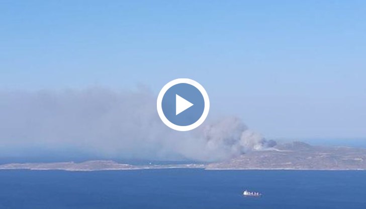 Огънят е пламнал на остров Елафонисос