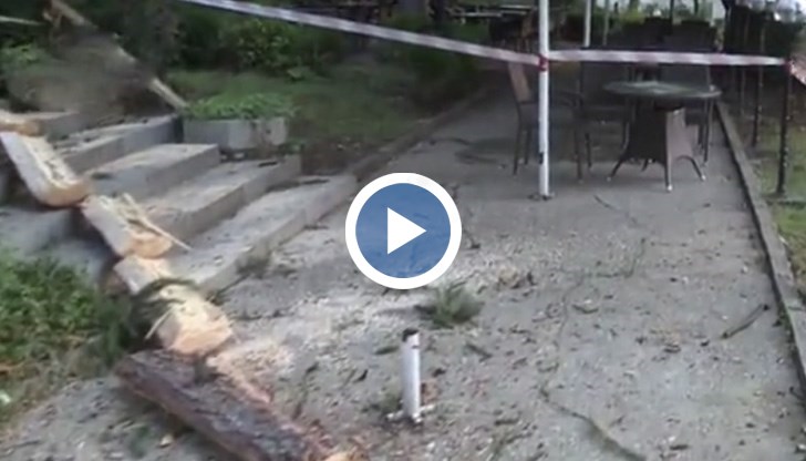 Инцидентът е станал на метри от заведение, пълно с хора