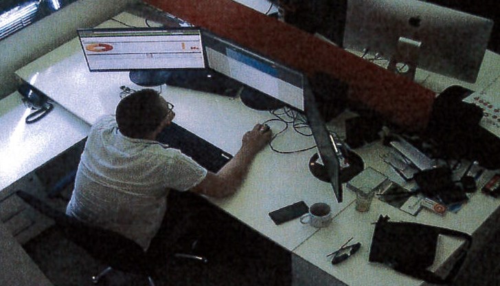 Видео материал от камера на работното място на Кристиян Бойков