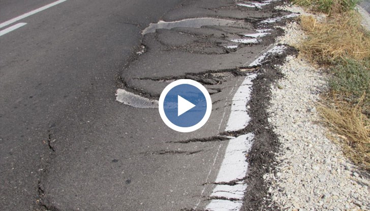 Напуканият асфалт създава сериозна опасност от катастрофи, а шофьорите са възмутени от некачествените дейности
