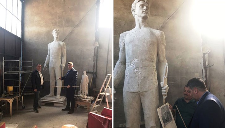 Готов е макетът, следва отливане на фигурата