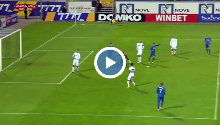 В 15-ата минута резултатът на стадион "Георги Аспарухов" бе открит