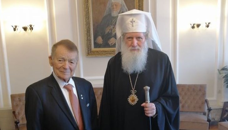 Патриарх Неофит прие в патриаршеския дом на Софийската митрополия предприемача Игнат Канев