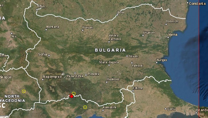 Първия земен трус е регистриран около 8:30 часа тази сутрин