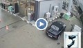 Мъж с луксозен автомобил краде антифриз от бензиностанция
