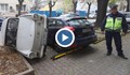 Абсурд: При липса на паркоместа, обърнете съседната кола настрани