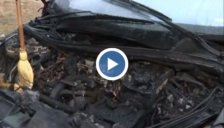 От автомобила не е останало почти нищо