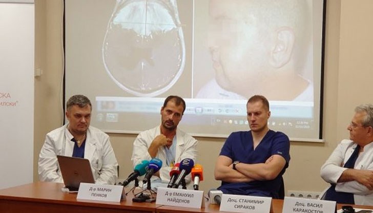 От главата на Божидар извадиха 1-килограмов тумор след уникална операция