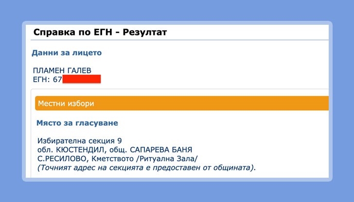 Ако днес братя Галеви се появят във феода си Ресилово, нищо не може да ги спре да гласуват