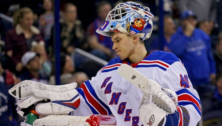 Роденият в Русе руски вратар Александър Георгиев помогна за победата на Ню Йорк Райнджърс с 6:3 Роденият в Русе руски вратар Александър Георгиев помогна за победата на Ню Йорк Райнджърс с 6:3