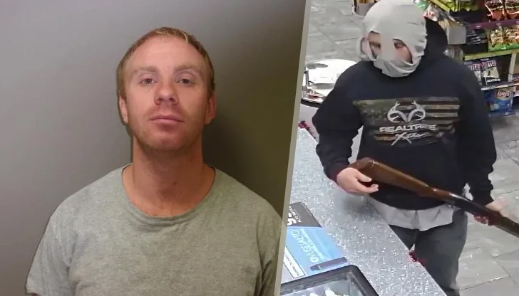 Явно слиповете не са били добър избор за дегизировка, защото мъжът е бил идентифициран