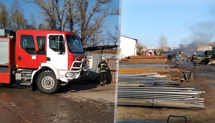 На мястото на инцидента са изпратени два екипа на пожарната, които успели да загасят избухналите пламъци На мястото на инцидента са изпратени два екипа на пожарната, които успели да загасят избухналите пламъци