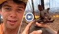 Фермер рискува живота си, за да спаси бебе кенгуру в Австралия