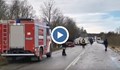 Тежка катастрофа между автобус и три коли на пътя София - Варна