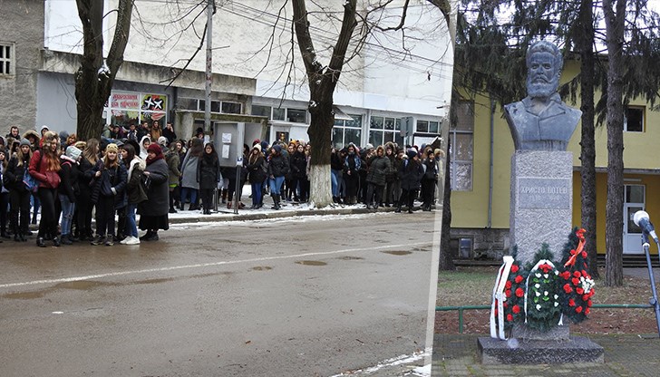 Десетки ученици, училищни преподаватели и граждани почетоха в Кубрат 172-годишнината от рождението на гениалния поет и революционер Христо Ботев