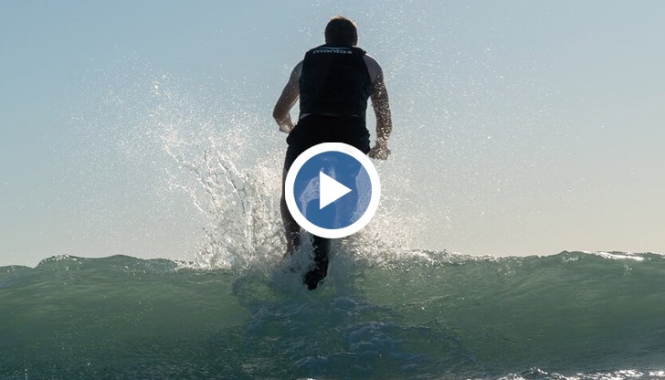 Може никога да не се научим да ходим по вода, но сега можем да караме колело по нея