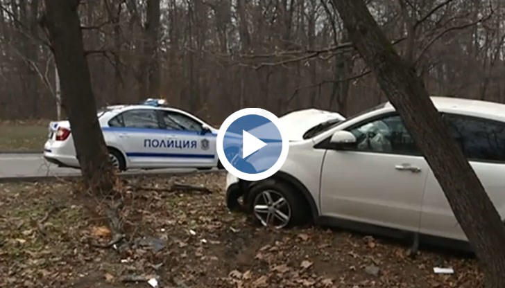 Шофьорът е пресякъл две ленти в насрещното и се е ударил в дърво