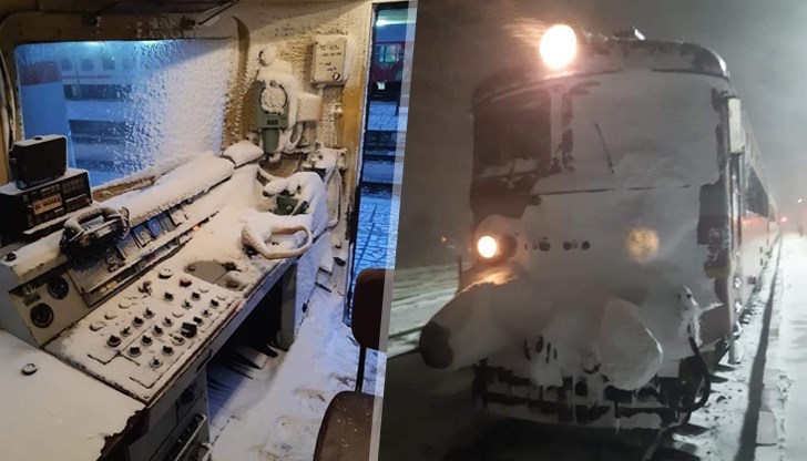 Пълен със сняг, защото нямал врата, била паднала миналата година!