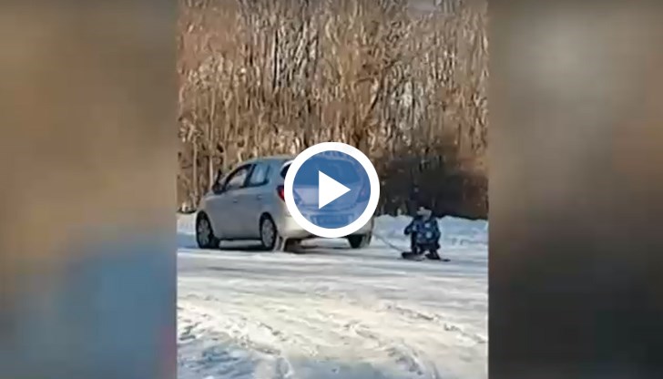 Случката е станала по заснежен пътен участък към местност „Карандила”