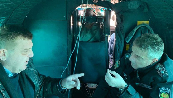 Военният министър инспектира границата ни с Турция и Гърция от птичи поглед