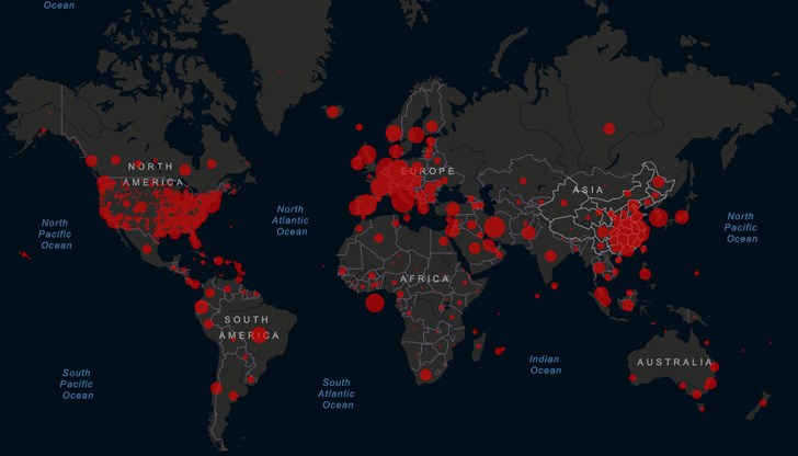 Според последните данни по света са потвърдени общо 362 019 случая на Covid-19 Според последните данни по света са потвърдени общо 362 019 случая на Covid-19