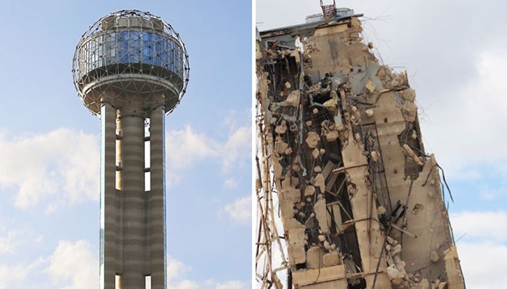 2 седмици сградата беше удряна с разбиваща топка