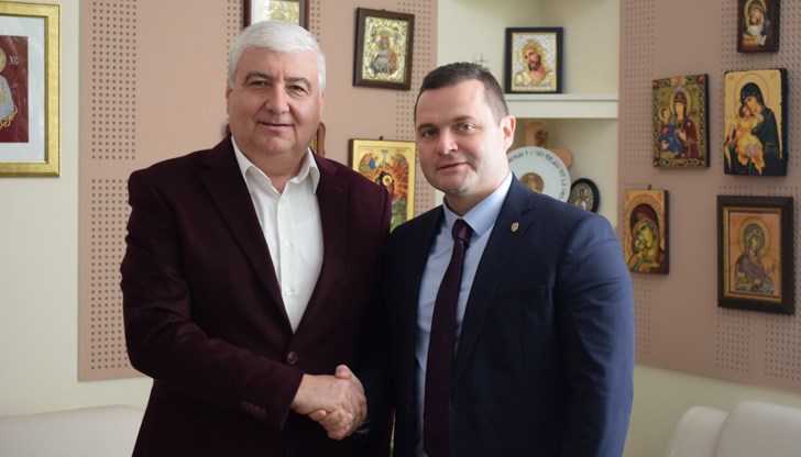 Пенчо Милков се срещна с кмета на Гюргево - Николае Барбу