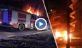Голям пожар се разрази в жилищна сграда в центъра на Пловдив