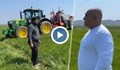 Бойко Борисов спипа самотен тракторист без маска в полето
