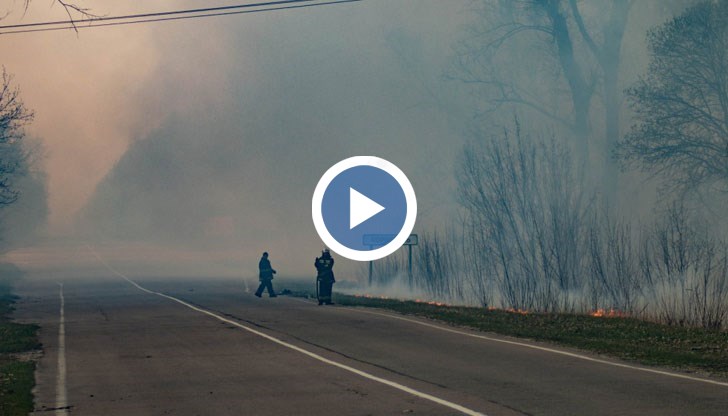 Огнената стихия е достигнала части от града-призрак Припят