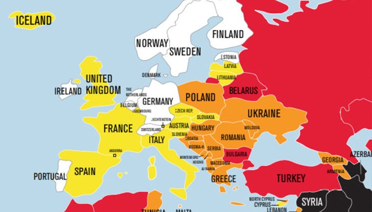 В световната класация България се намира зад Кувейт и Гвиния и преди Непал и Бенин