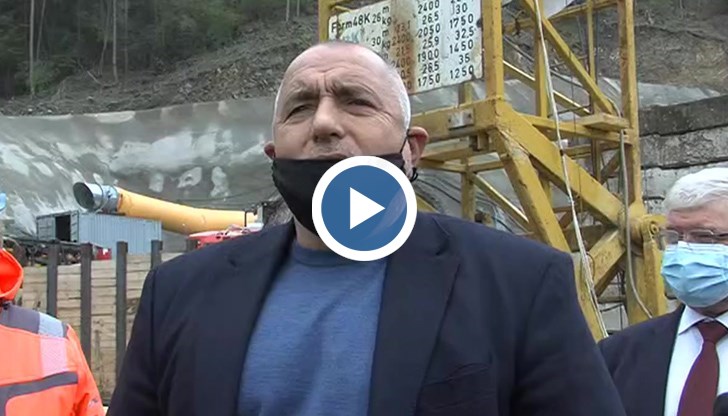 Бойко Борисов направи инспекция по магистрала "Струма" и тунела "Железница"