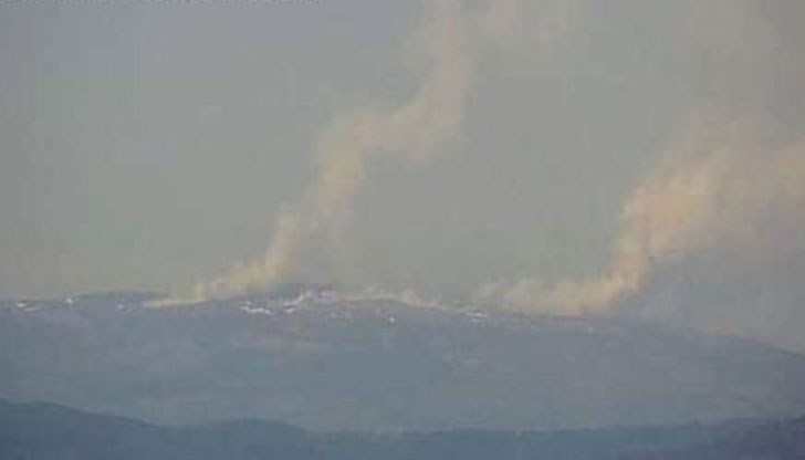 В района в изпратен екип на противопожарната служба от Кюстендил