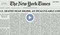 "Ню Йорк таймс" запълни първата си страница с имена на жертви на COVID-19