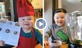Готвещо бебе на годинка се превърна в сензация