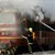 Локомотив на товарен влак се запали край Русе