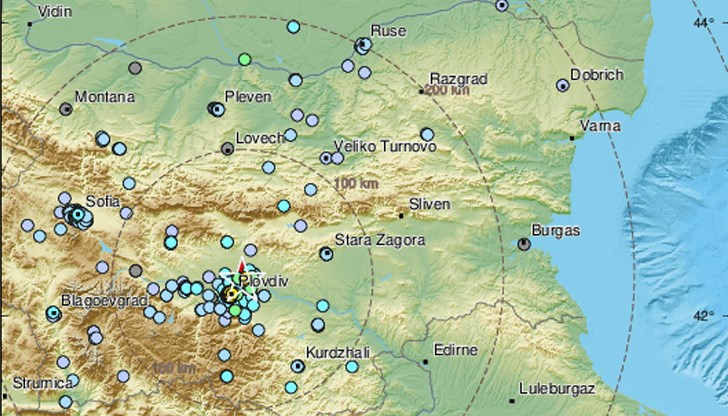 Трусът от 4,5 по Рихтер край Пловдив, бе усетен в почти цялата страна Трусът от 4,5 по Рихтер край Пловдив, бе усетен в почти цялата страна