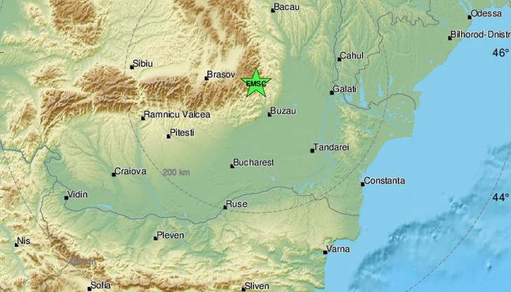 През месец май в Румъния са регистрирани общо 18 земетресения с магнитуд между 2,1 и 4,2 по скалата на Рихтер